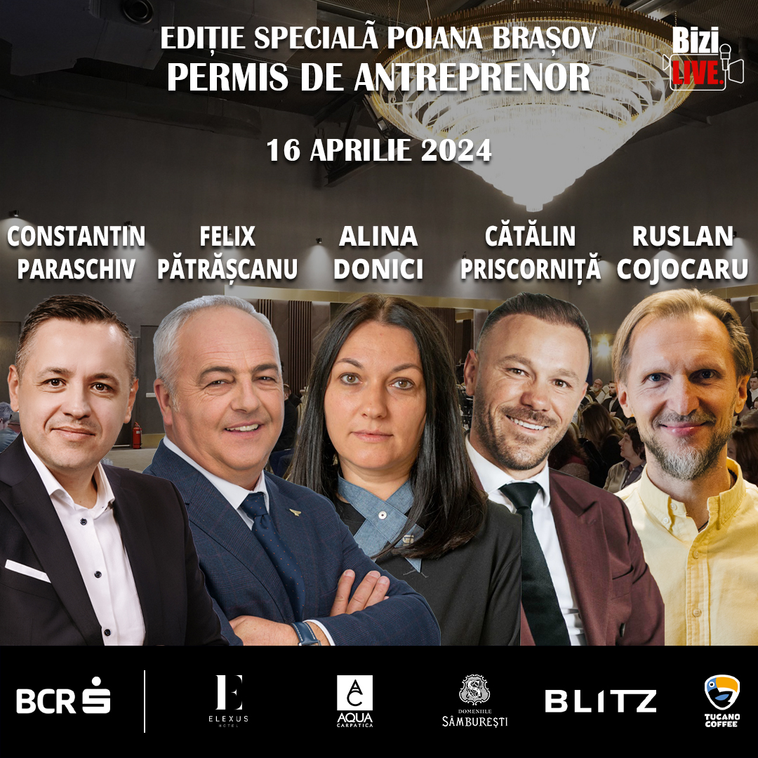 "Permis de Antreprenor" pe 16 aprilie la Poiana Brașov