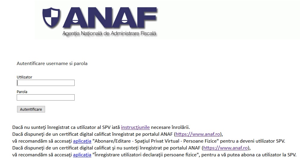 ANAF: Firmele și PFA, obligate să se înscrie în SPV, de la 1 martie ...