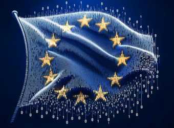 Steagul Uniunii Europene în cod binar