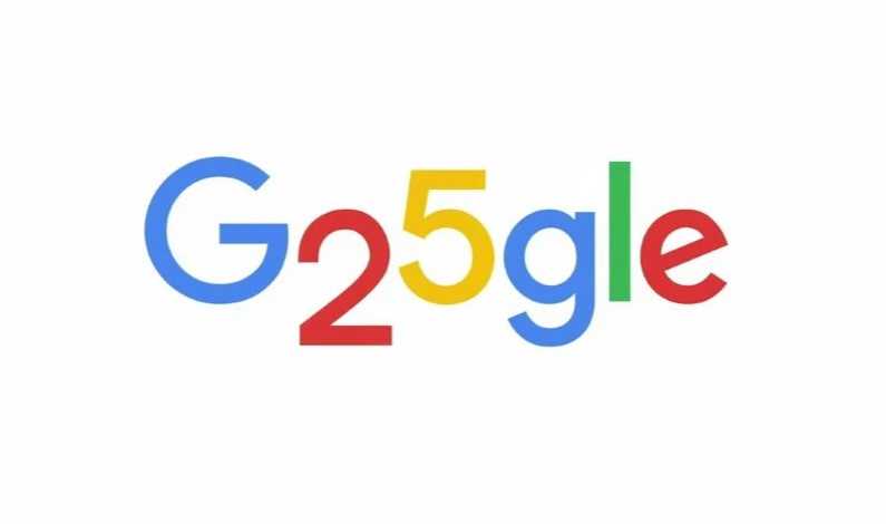Logo-ul aniversar Google 25