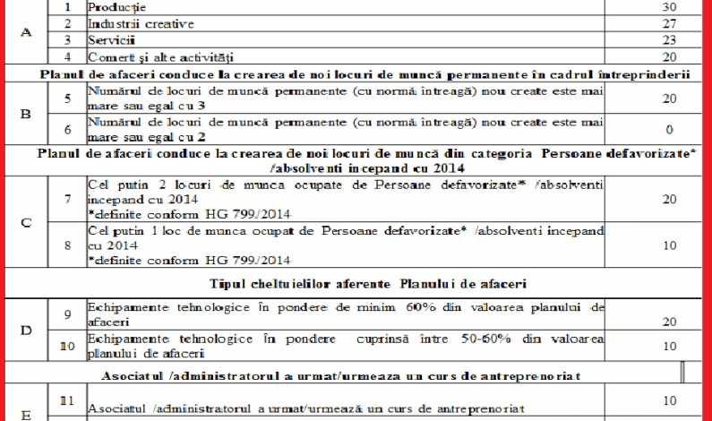 Cei 44.000 Euro de la stat pentru mici afaceri: Ministerul isi modifica propunerea de grila de evaluare